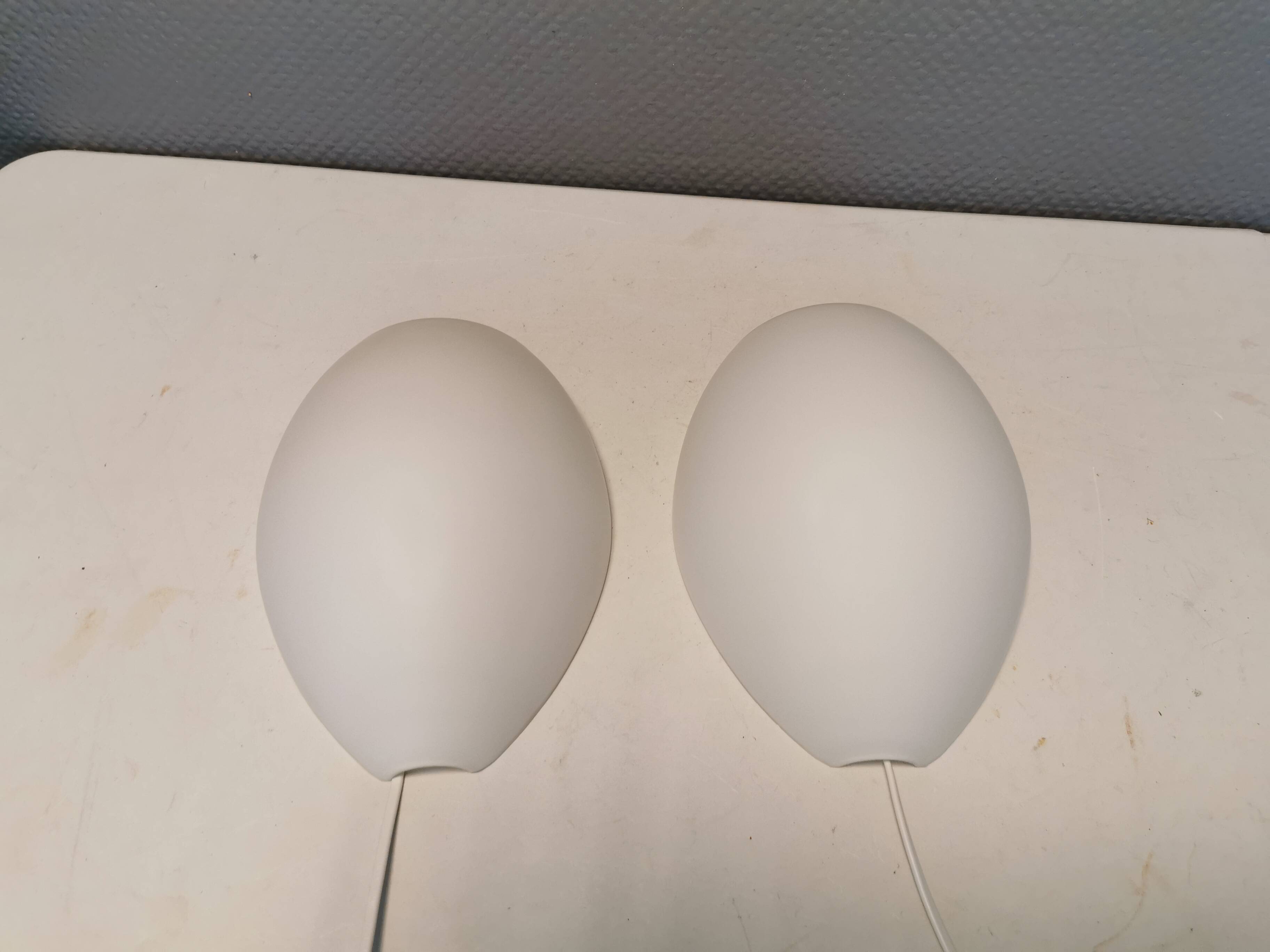 Rare wall lamps, model Vasa, designed by Jo Hammerborg in 1966 for Fog & Mørup Denmark.