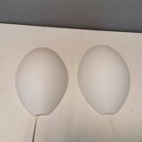 Rare wall lamps, model Vasa, designed by Jo Hammerborg in 1966 for Fog & Mørup Denmark.