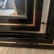 Mirror Pierre Vandel black and gold, 1970s