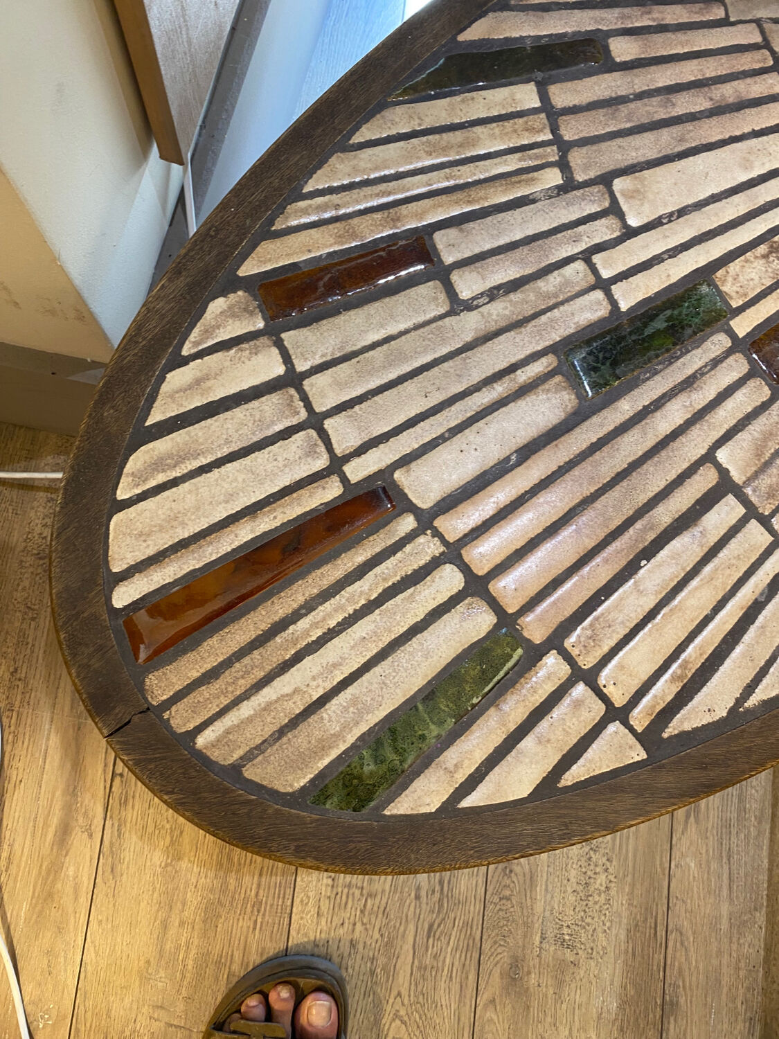 Ceramic coffee table, Vallauris, 1960