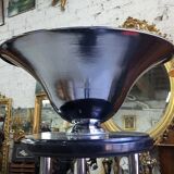 Art Deco floor lamp from the 1930s in wood and chrome.