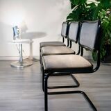 Cesca B32 chair, black and heather gray, Italian edition