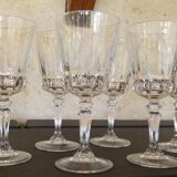 Vintage cut crystal wine glass Cristal d'Arques Chantelle Lady victoria
