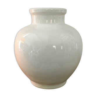 Vase boule ivoire