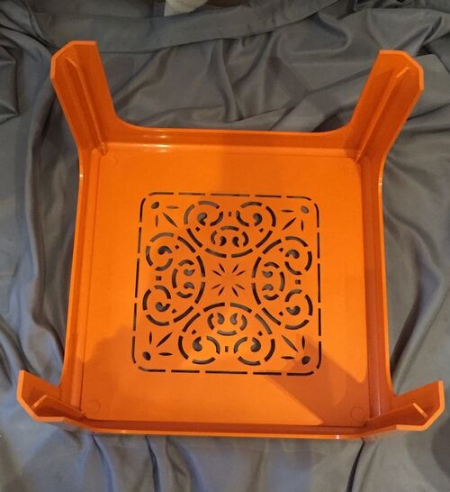 Gilac coffee table orange worked model n°1853