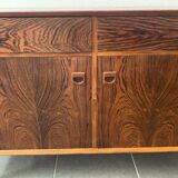 Scandinavian rosewood sideboard with 2 drawers by Eric Brouer for Mobelfabrik 1970