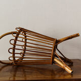 Vintage rattan basket