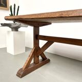 19th century brutalist oak table