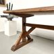 Table brutaliste en chêne du XIXème