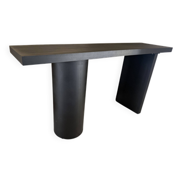 Console bois noir design