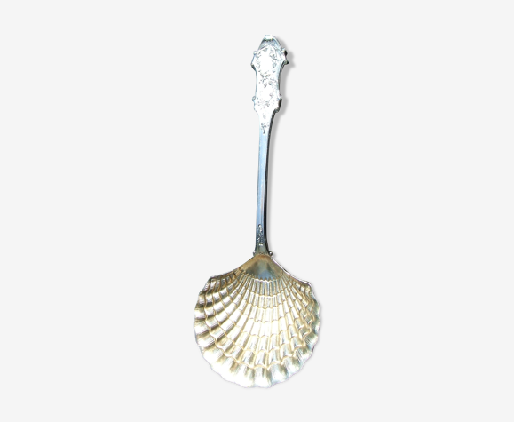 Strawberry spoon solid silver art nouveau