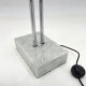 1960's italian adjustable chrome & marble floor lamp