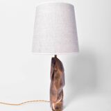 Lampe en bronze brutaliste, 1960
