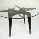 Rare mid-century round coffee table by Paolo Buffa, Italy, 1950s.