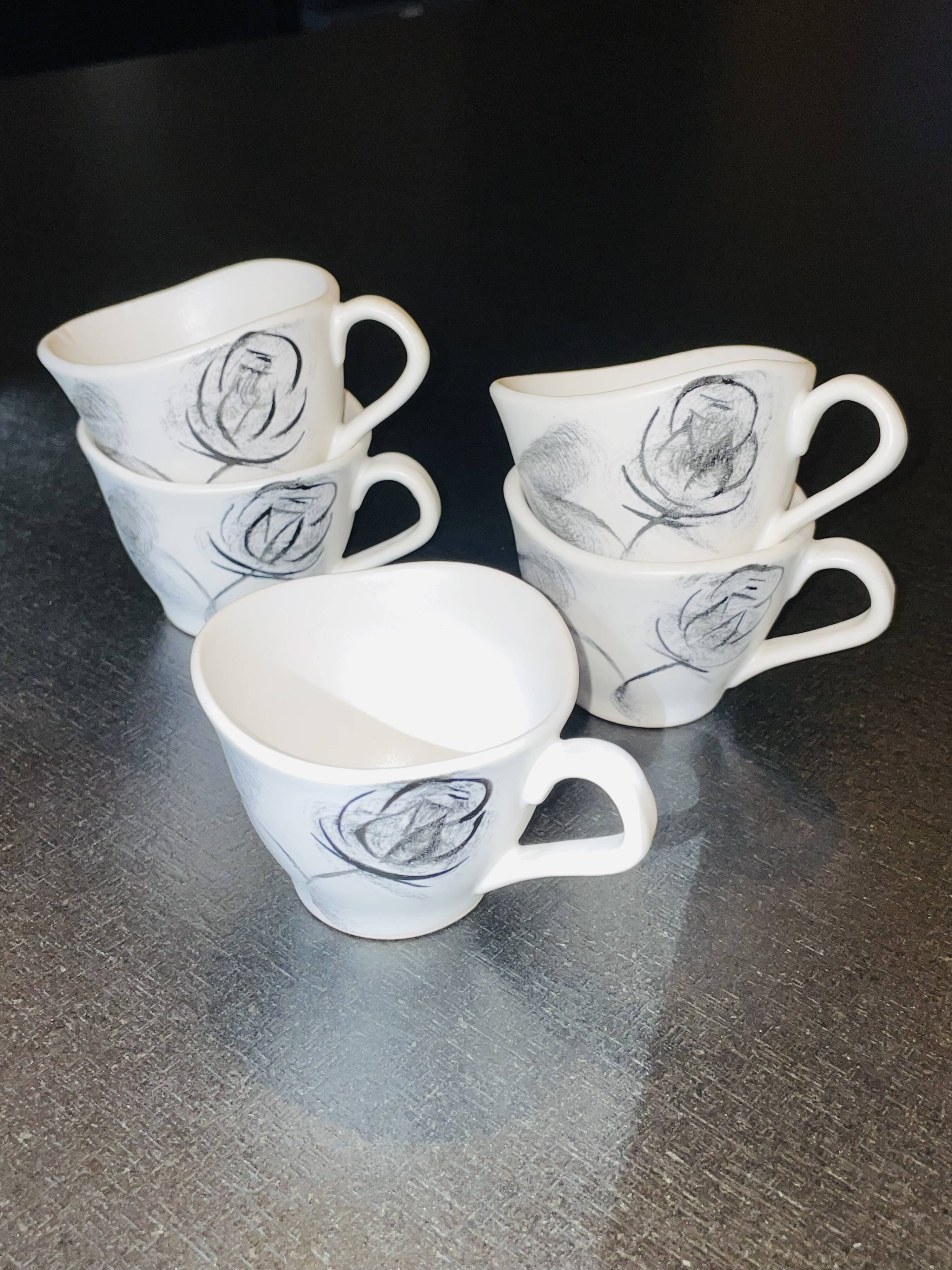 15-piece Niderviller black rose set