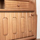 Large sideboard in Oak and Danikowski ceramics, Guillerme and Chambron.