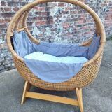 Vintage baby bed designed by Dirk Van Sliedregt for Gebroeders Jonkers, be