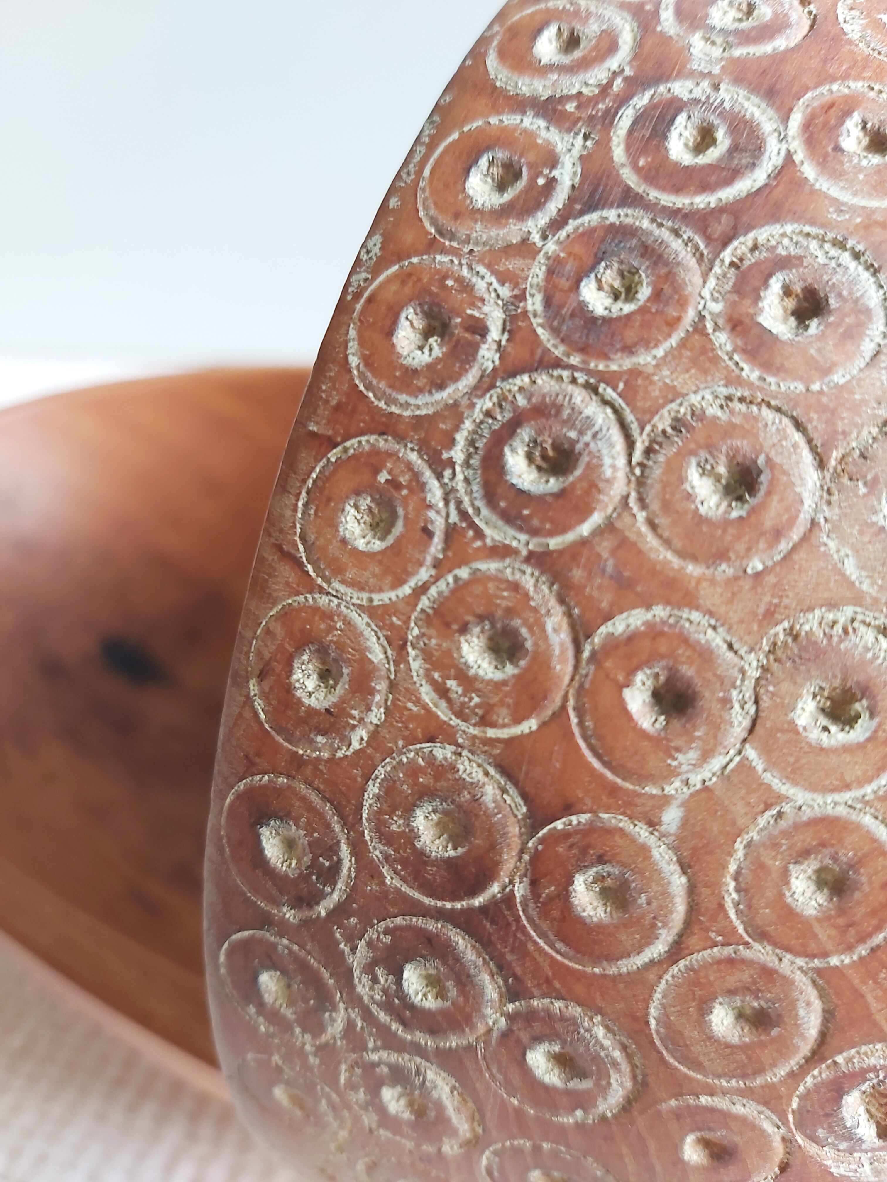 Aldo Tura 50's wooden hollow cut