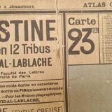 School map Palestine Jerusalem 1950