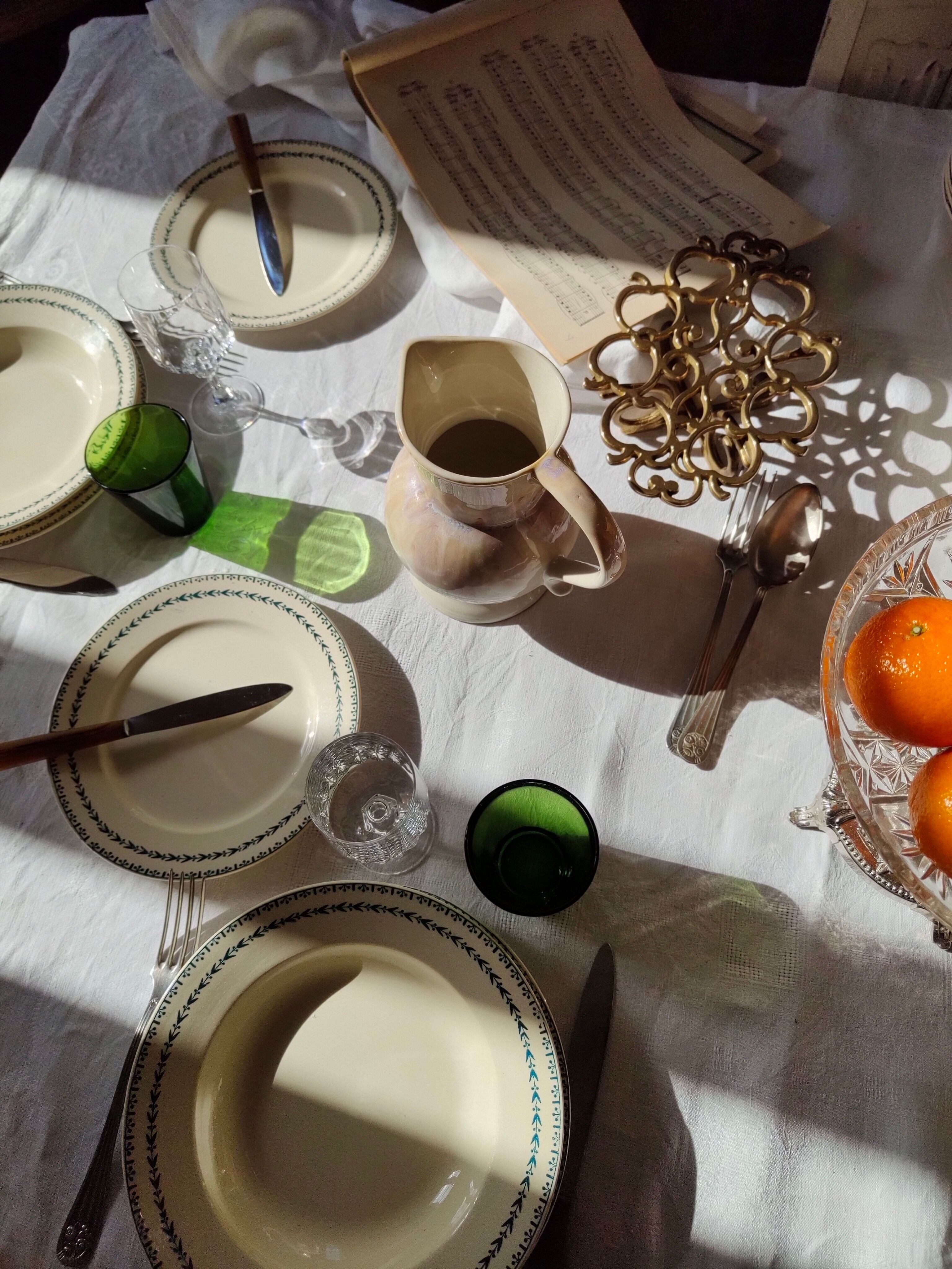 Dessert plate in Terre de Fer U & Cie Sarreguemines model Carlos