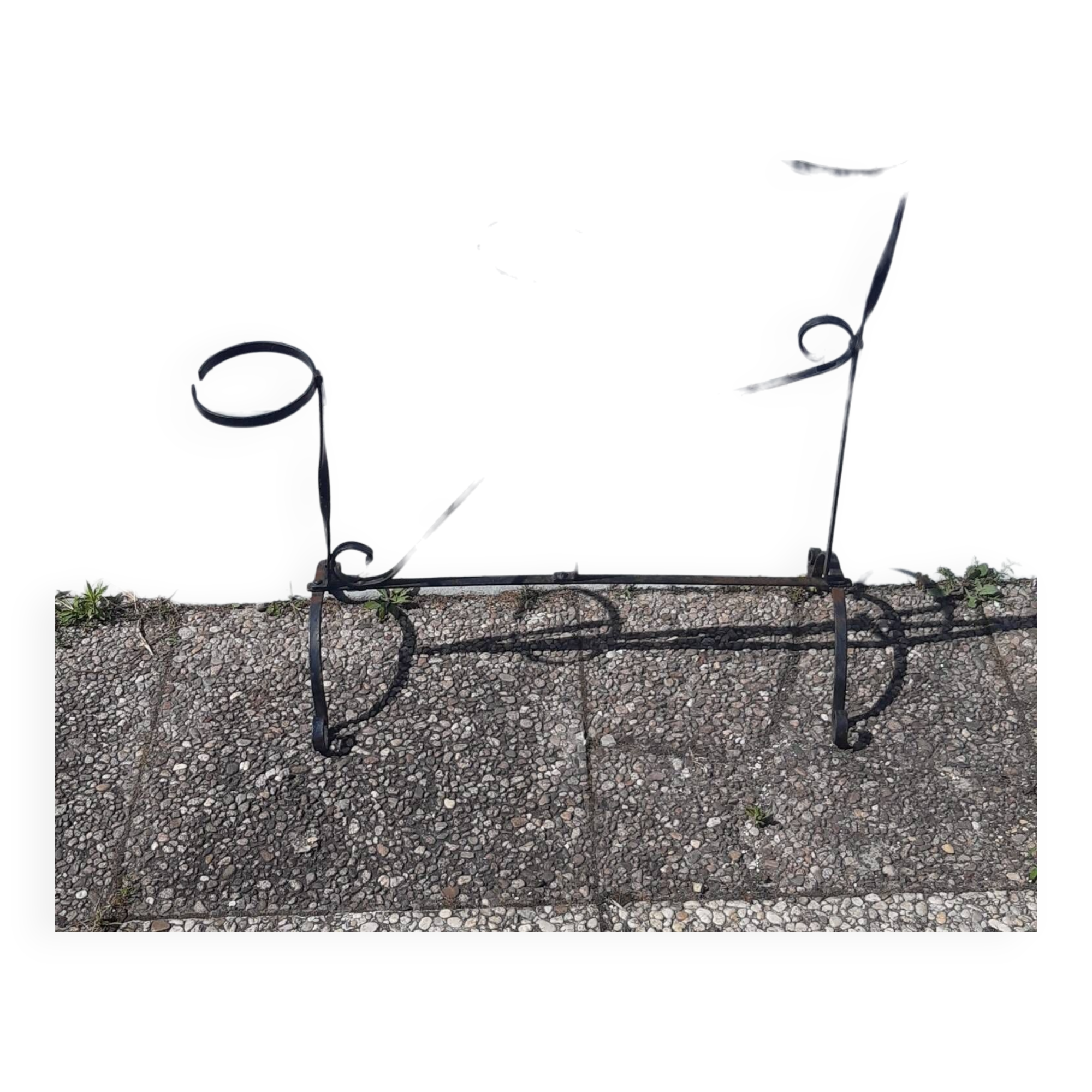 Porte plante en fer vintage