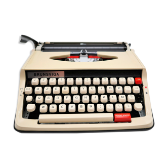 Brown brownsviga brother typewriter revised new ribbon