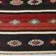 5x7 Red Black Handmade Persian Kilim Rug, 168x228Cm