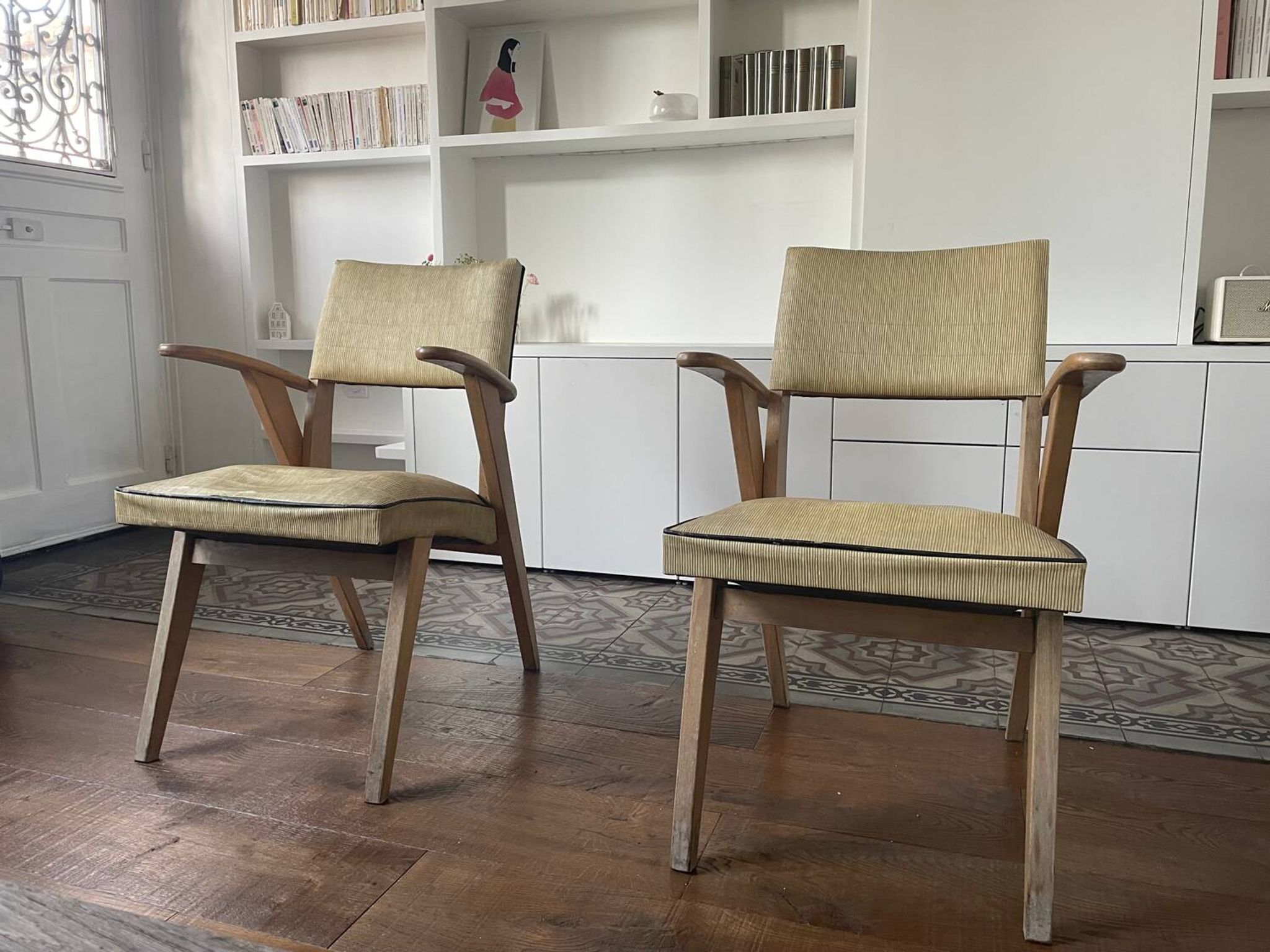 Pair of Bridge armchairs from the 1950s