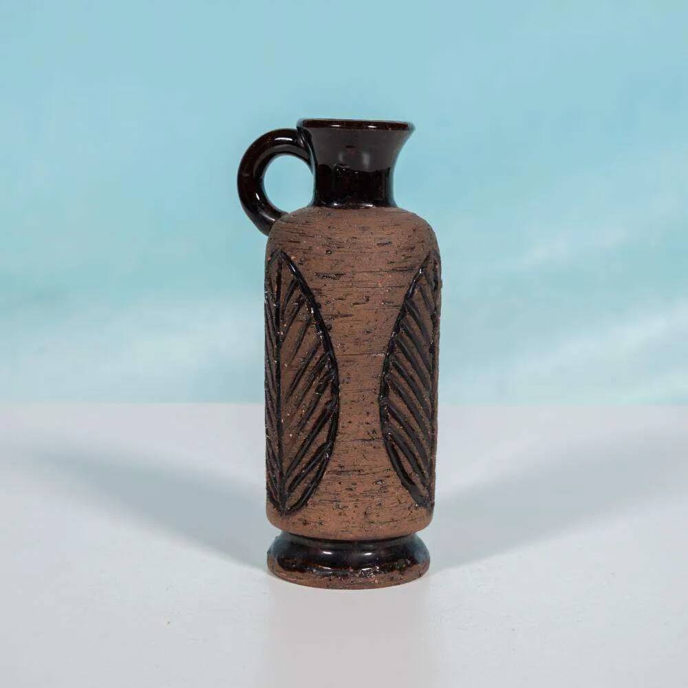 Ceramic vase with vintage design from Laholm, Sweden, 1960s vase.