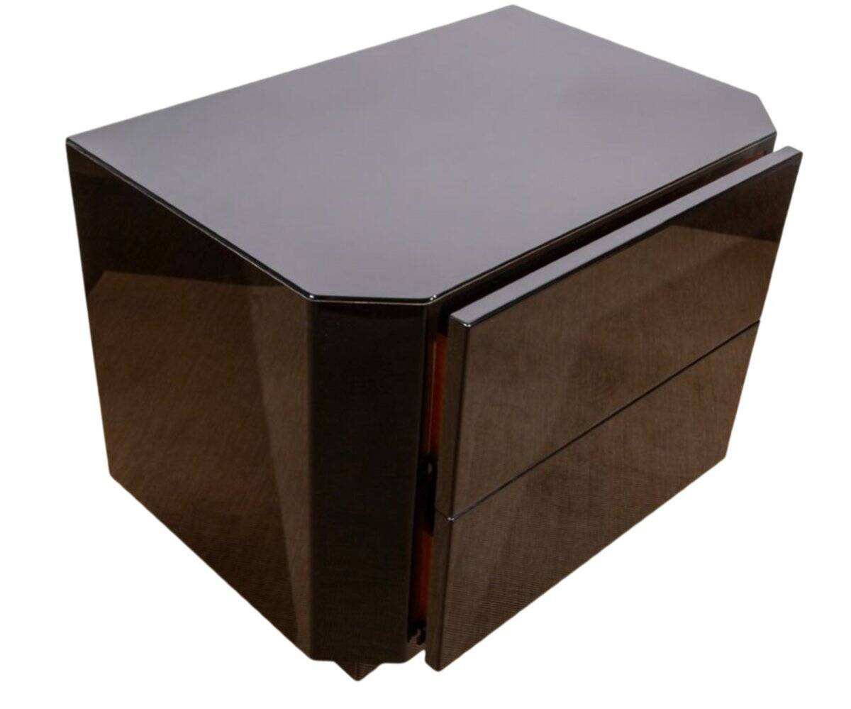 Pair of bedside tables by David Lange from the 1970s/80s.