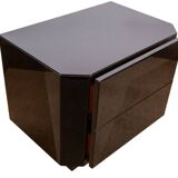 Pair of bedside tables by David Lange from the 1970s/80s.