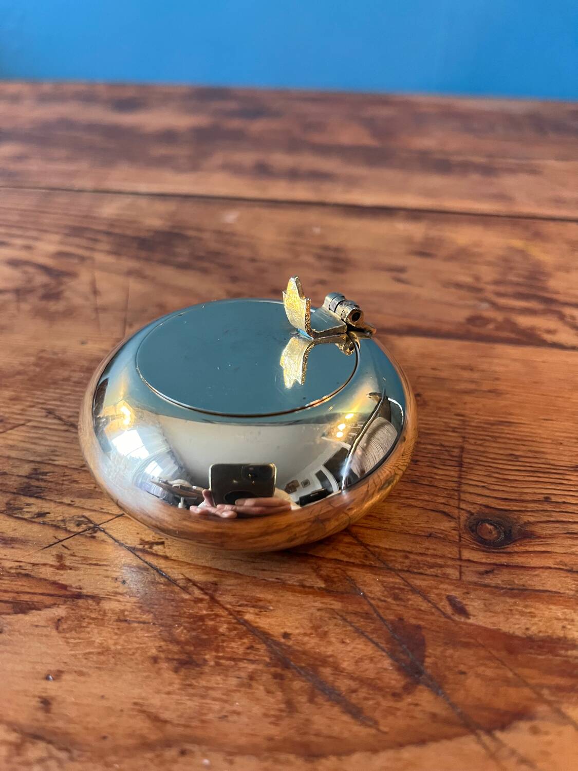 Brass pocket ashtray