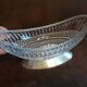 Oval cup on crystal stand