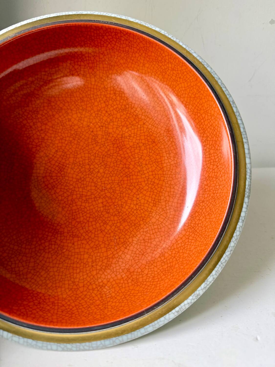 Royal Copenhagen  Porcelain crackle ware designed by Thorkild Olsen