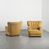 Pair of Danish Art Deco armchairs, 1940s