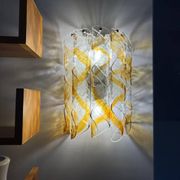 Pair of wall lights AV Mazzega Torciglione Murano