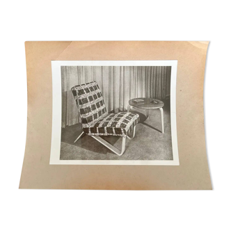Original photo of Artek Pascoe armchair / Sweden - 1950