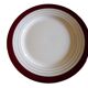 Flat plates opaque porcelain Digoin Sarreguemines model Pasteur