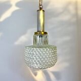 Small hobnail glass hanging lamp