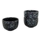 Black and gray ceramic mugs
