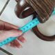 Vintage wooden rattan coat rack bamboo hat rack