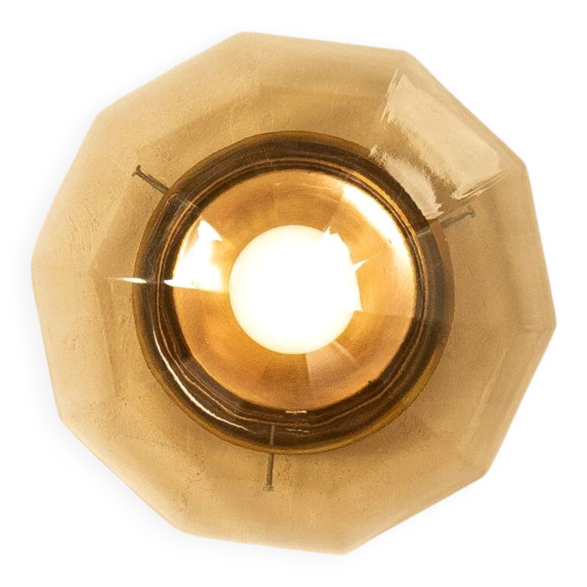 Elegant wall/ceiling lamp from the 1970s