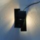 Lampe looping en acier, Massive, Belgique, 1990.