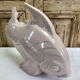 Sculpture poisson craquelé Art Déco céramique Le Jan