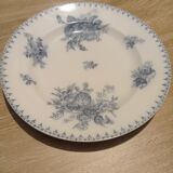 Plat Terre de Fer modèle Flore de U&C Sarreguemines