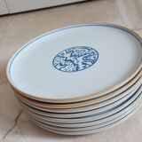 Set of 8 stoneware dessert plates