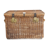 Vintage wicker trunk