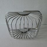 Chrome metal basket, 70s