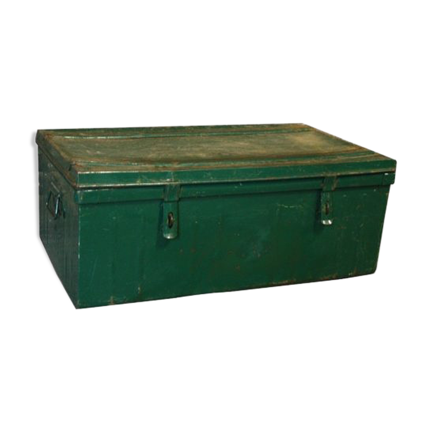 Green military canteen