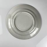 Plat ancien en faïence bleue, décor floral et oiseaux, début XXe